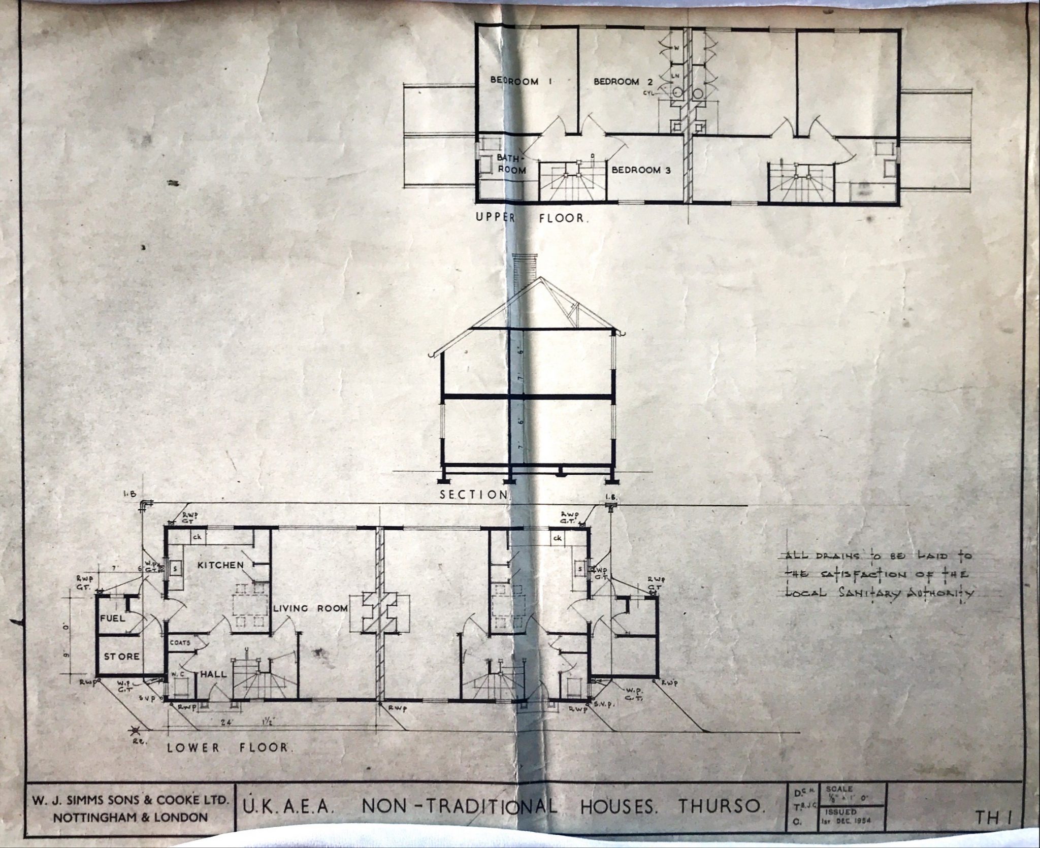 BT-6-2-1-80 UKAEA Non Traditional Houses Thurso Floor Plan - Nucleus ...