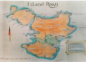 Hand-drawn map of Eilean nan Ron i (SUTH/3/2)