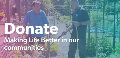 donate - making life better in our communities.